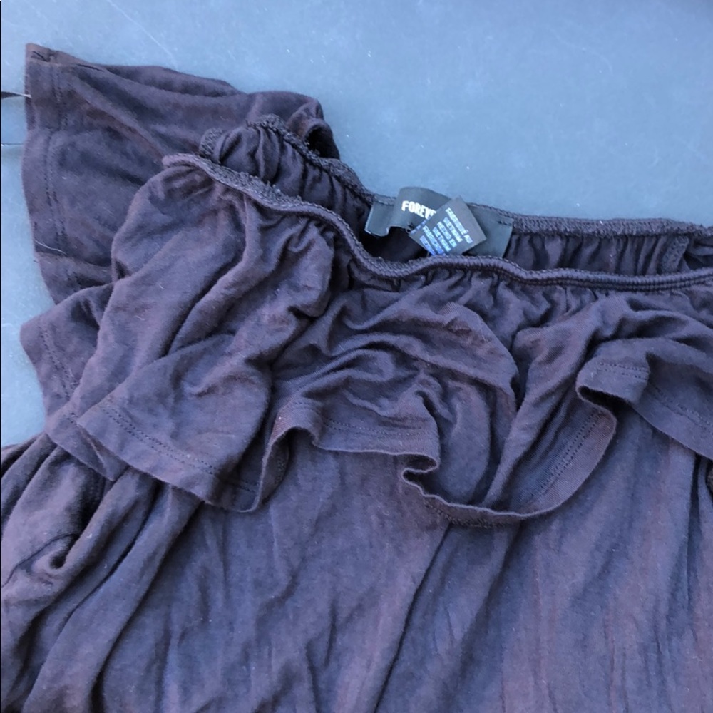 Forever 21 Black Off the Shoulder Top